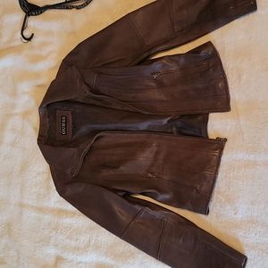 Guess leather jacket size S
